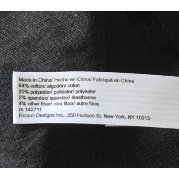 Eloquii long black belted trench coat size 18 - Picture 6 of 6